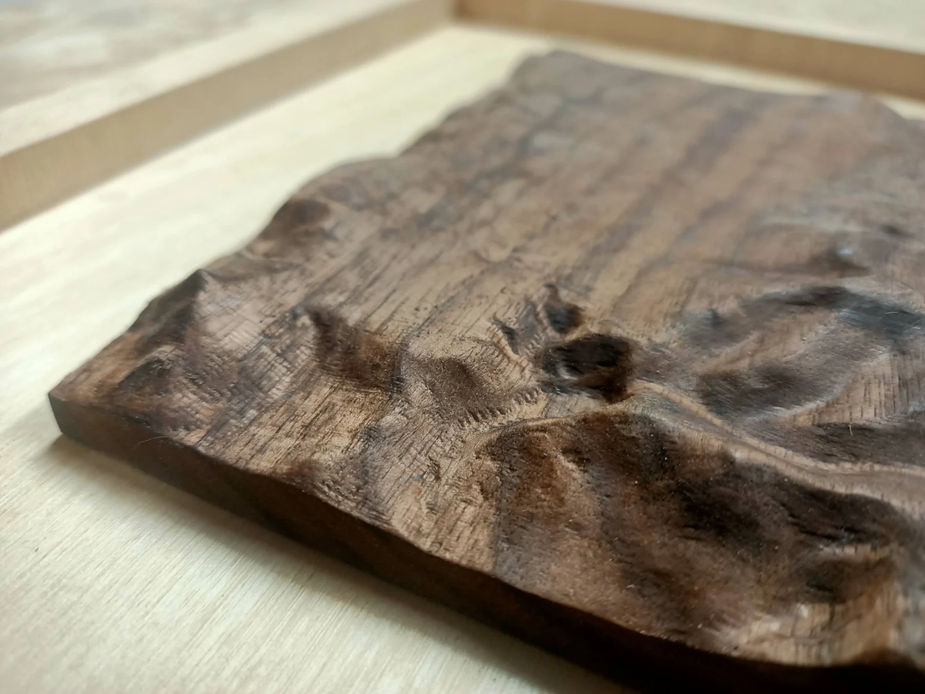 Grain across a dark timber landscape