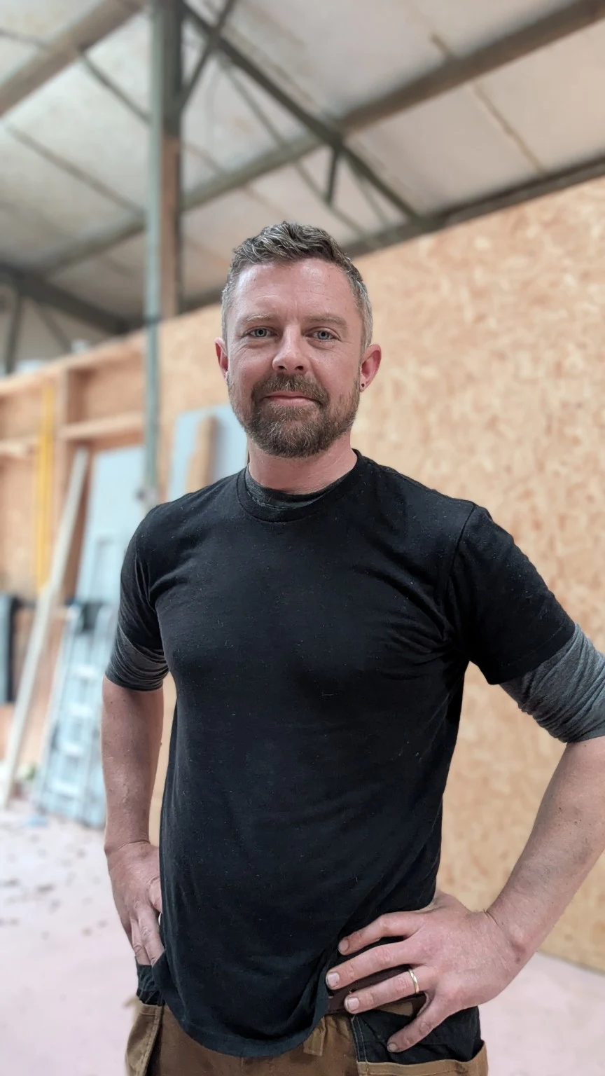 Robert Dempsey in his Roundwood workshop